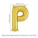 Happy Birthday Balloons Banner - Gold Mylar Foil Letter Balloons for Kids Girl Adult Baby 1st 2nd 3rd Birthday Party Decoration With 13 Balloons HAPPY BIRTHDAY,3 Free Straws,Free Glue Dots,Reusable