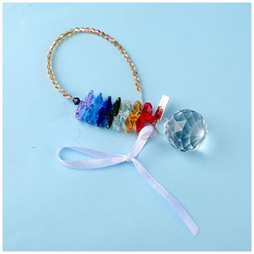 H&D 30mm Chandelier Crystals Ball Prisms Rainbow Octogon Chakra Suncatcher - Thumbnail 4
