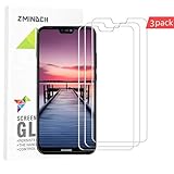 P20 Lite Screen Protector,2.5D HD ZMINDCH Tempered Glass Compatible for Huawei P20 Lite Glass Screen Protector,3 Packs Without Bubbles