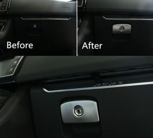 ABS Car Glove Box Storage Frame trim for Jaguar XF XE F-PACE 2016 Silver 1pcs