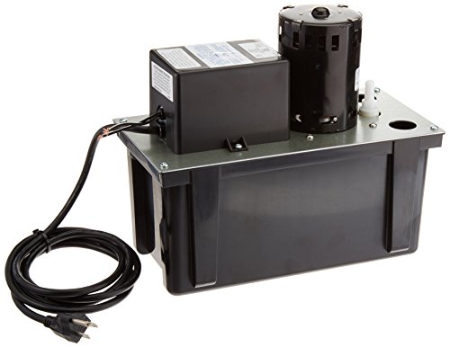 Little Giant VCL-24ULS Automatic Condensate Removal Pump with Safety Switch, 1/18 HP, 115V, 270 GPH