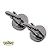 Pokemon Men's Stainless Steel Black PVD Plated Pokeball Cufflinks