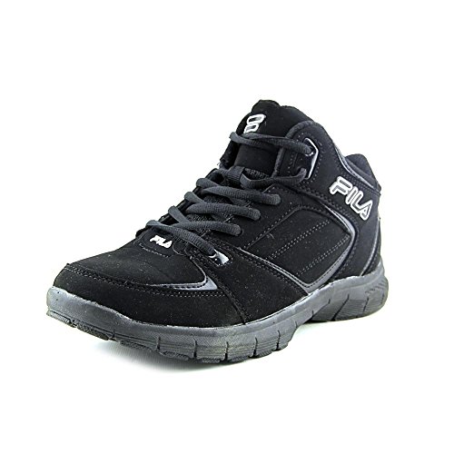 Fila Men's Shake N Bake 3 Basketball Shoe, Black/Black/Metallic Silver, 10 M US