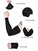 9 Pairs Unisex UV Protection Arm Cooling Sleeves Ice Silk Arm Cover for Men Women, Black
