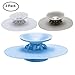 URSMART Multi-Function Drain Stopper and Drain Hair Catcher,Silicone Bathtub Drain Cover and Strainer Protector for Floor, Laundry, Kitchen and Bathroom 4 Inches (3 Pack)
