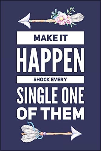 Make It Happen Shock Every Single One Of Them Blue Floral Motivational Quote 12 Week Diet Food Journal Daily Weight Loss Planner Journals Dream 9781096190295 Amazon Com Books