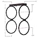 Wallniture Under Cabinet Durable Iron Vertical Wine Storage Rack for Liquor Bottles Black (2)