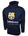 FC Barcelona Hoodie for Kids and Adults, Official Barcelona Navy Pull Over Hoodie, Hooded Sweatshirt