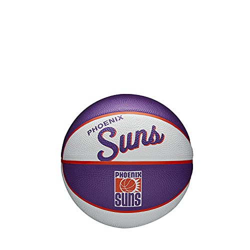 Wilson Mini-Basketball, Team Retro Model, PHOENIX SUNS, Outdoor, Rubber, Size: MINI