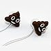 QearFun in Ear Wired 3.5 mm 3D Cute Cartoon Poop Joke Earphone/Earbuds/Headphones with Mic Hands-Free for Apple,Samsung,HTC,Android Smartphones Mp3