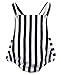 Newborn Baby Girl Striped Bodysuit Romper Jumpsuit Outfits Sunsuit Clothes (6-12 Months, Black Striped)