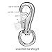 LYMFHCH 2 Pack Hammock Chair Swivel Hook - 500LB Weight Capacity for Indoor and Outdoor