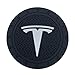 monochef Auto Sport 2.75 Inch Diameter Oval Tough Car Logo Vehicle Travel Auto Cup Holder Insert Coaster Can 2 Pcs Pack Fit Tesla Accessory