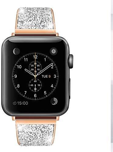 40mm 4 5 アクセサリ サプライ 44ミリメートル金属ステンレスストラップ スタイリッシュな光沢のあるダイヤモンドストラップ互換iwatchシリーズとの5 4 3 2 1に対応 42ミリメートル Size Rose B08k98bk1x B08k98bk1x Rose 40ミリメートル Color アップル