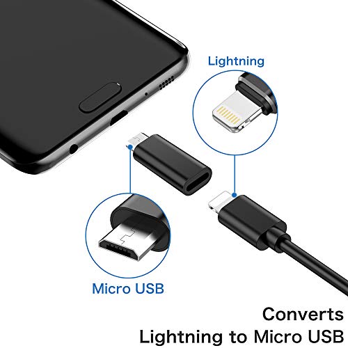 Micro USB Adapter - iOS Cable (Female) to Micro USB (Male) Compatible with Samsung Galaxy S7/S7 Edge, Nexus 5/6 and Micro USB Devices (NOT for Data Transfer/Headphone/Fast Charge, Charging Only) - Thumbnail 2