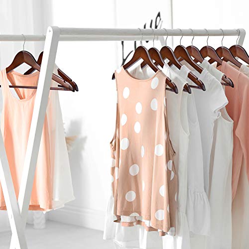 image for HOUSE DAY Premium Wood Suit Hangers 20 Pack Wooden Suit Hangers Wooden