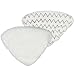 Flintar Bissell Compatible Steam Mop Pads Replacement Refills for Bissell PowerEdge Lift-Off Steam Mop 20781 and PowerForce Lift-Off Steam Mop 2078, 2-Pack (1 Soft Touch+1 Scrubby)