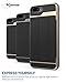 VENA iPhone 8 Plus Wallet Case, iPhone 7 Plus Wallet Case, [vCommute][Military Grade Drop Protection] Flip Leather Cover Card Slot w/Kickstand for Apple iPhone 8 Plus / 7 Plus (Gold/Black)
