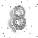 Dorigan home series Silver Glitter 8Th Birthday