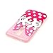 Urberry LG K7 Case, Cute Design Case, Cute Kitty Soft TPU Skin Cover for LG K7 with a Phone Bracket