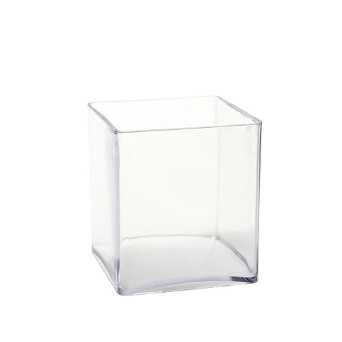 OASISÂ® clear acrylic vase (14.5 x 15cm) by Smithers Oasis Amazon.co.uk Garden & Outdoors