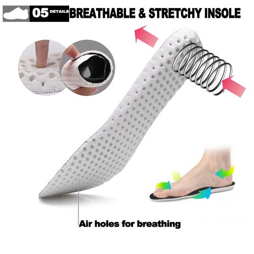 EXEBLUE Men\'s Safety Shoes Work Steel Toe Protective Shoes - Industrial & Construction Shoes Mesh Breathable Reflective Strip Black