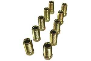 SKDORPFM ASD Brake Line Tube Nuts For 3/16" Tube (3/8" - 24 Long Thread, Inverted Flare) (Pack of 10)