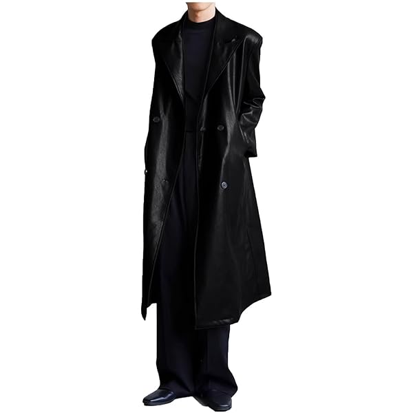Men's Solid Colours Trench Coat Casual Cape Cloak Irregular
