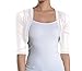 Fashion Secrets Women's Sheer Chiffon Bolero Shrug Jacket Cardigan 3/4 Sleeve