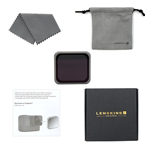 LENSKINS MRC ND8 Filter for GoPro Hero 6 Black/Hero 5 Black, Japanese Optical AGC Glass, Multi-Resistant Coated, Push-on Mounted, Weather-sealed ND Filter with PU Storage Bag and Lens Cloth - Thumbnail 6