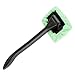 Windshield Cleaner with Microfiber Cloth, Handle and Pivoting Head- Glass Washer Cleaning Tool for Windows By Stalwart (Green)