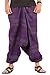 THS Mens Baggy Yoga Hippie Boho Aladdin Alibaba Harem Pants One Size Handmade (Purple - Style I)