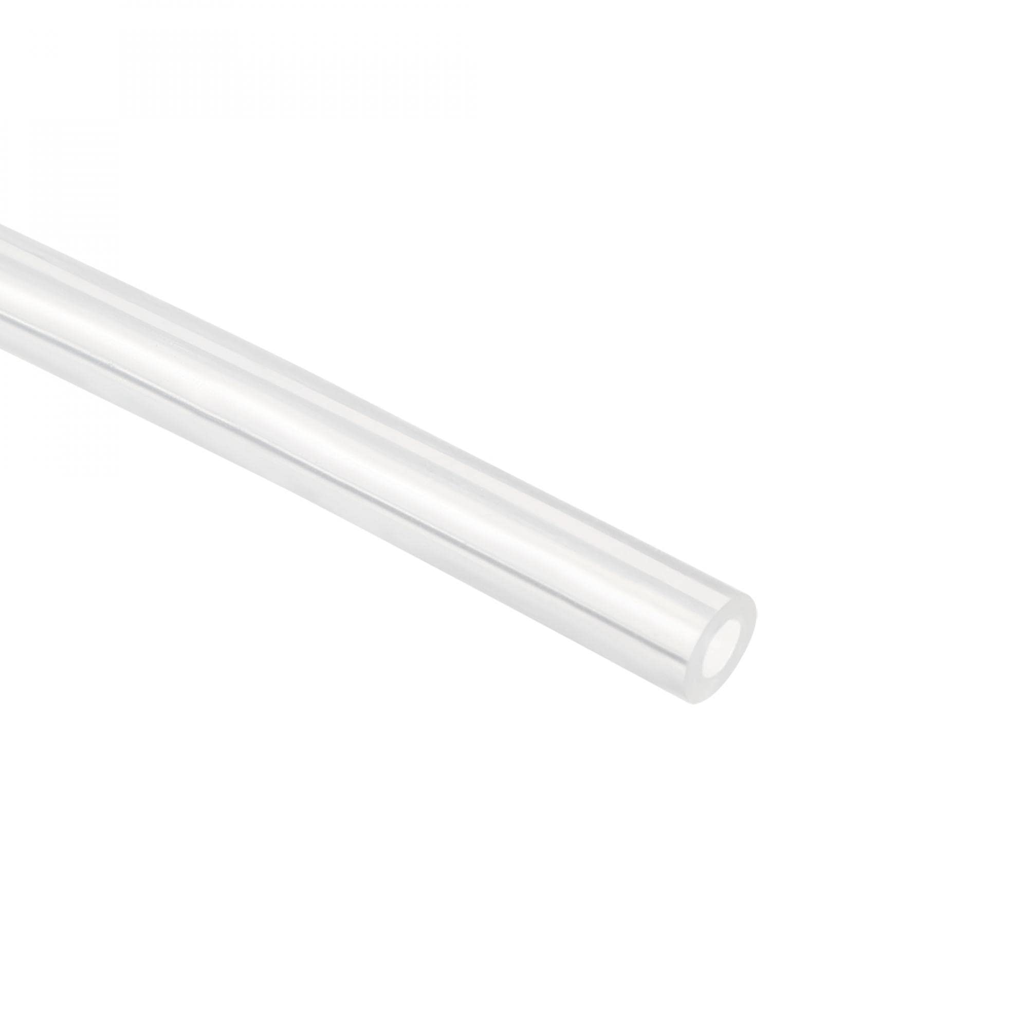 Sourcingmap Silicone Tube 1mm(1/25") ID x 2mm(2/25") OD 3.3' Flexible Silicone Rubber Tubing Water Air Hose Pipe Transparent for Pump Transfer