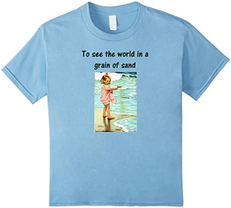 Kids T-shirt See The World in Grain Of Sand Jessica Willcox Smith 12 Baby Blue