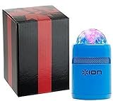 ION Party Starter Portable Bluetooth Speaker With Built-In Light Show - Blue with Gift Packaging