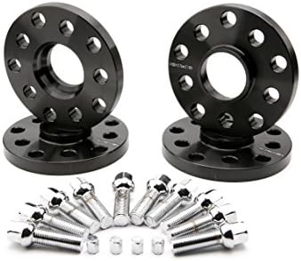 KV 4pcs Audi &amp; Volkswagen 4pcs 15mm 5x100 5x112 Hubcentric Wheel Spacers Hub Bore 57.1mm with 14x1.5 Tapered Bolts for Audi A3 A3 A6 A8 | VW Jetta Golf Passat