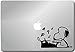 Snoopy Typing-computer Skin Apple Sticker Laptop Sticker Macbook Decal Computer Sticker Macbook 13 Inch Vinyl Decal Sticker Skin Cover Computer Sticker Computer Decal Decal Mac Decal for Mac Laptop Sticker Laptop Decal Newest Version Macbook Pro Laptop Quotes