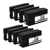 Valuetoner Remanufactured Ink Cartridge Replacement For New Generation Hewlett Packard HP 950XL 951XL (2 Black, 2 Cyan, 2 Magenta, 2 Yellow) 8 Pack CN045AN CN046AN CN047AN CN048AN Compatible With Officejet Pro 8610, 8620, 8630, 8640, 8660, 251dw, 276dw MFP, 8100 - N811a, 8600 e-All-in-One - N911g, 8600 Plus - N911n, 8600 Premium - N911a Printer