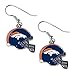 Sports Team Denver Broncos J Hook Dangle Logo Earring Set
