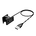 Cablor Fitbit Charge 2 Charger, Replacement USB Charger Charging Cable Cradle Dock Adapter for Fitbit Charge 2 Heart Rate Fitness Wristband, 1-Pack, Black