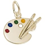 Rembrandt Charms, Artist Palette, 14K Yellow