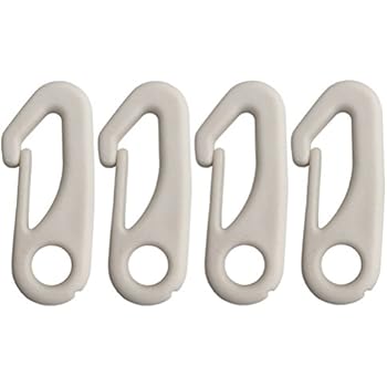 4 PCS Flag Pole Clip Snap Hooks Nylon Flagpole Attachment Hardware - to Attach Flag to Flagpole with Rope