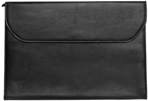 Legal Size Leather Portfolio.When a Briefcase is Too Much (Black)