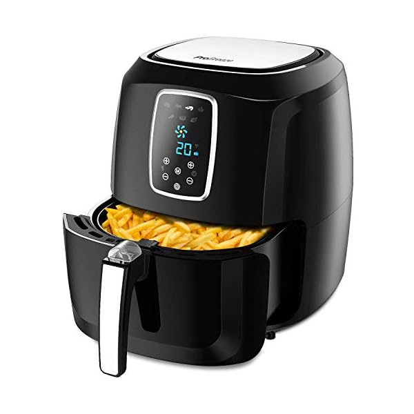 Pro-Breeze-XL-55L-Air-Fryer-1800W-with-Digital-Display-Timer-and-Fully-Adjustable-Temperature-Control-for-Healthy-Oil-Free-Low-Fat-Cooking Pro Breeze 5.5L Air Fryer - XXL 1800W Air Fryer for Home Use with Digital Display, Timer and Fully Adjustable…