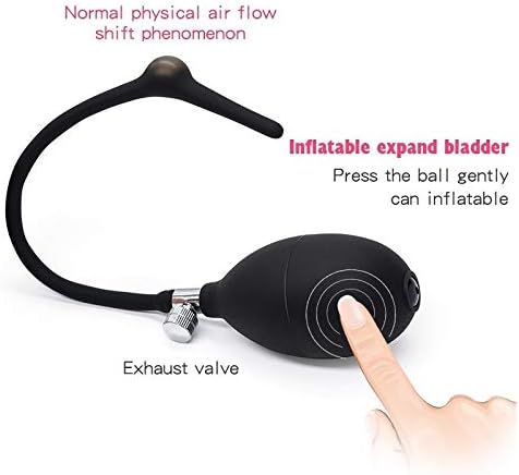 Silicone Safety Inflatable Round and Full Ǘrethral PlǗg Dilator Male Horse Eye StimǗlation Ǘrine Block Catheterization T-Shirt