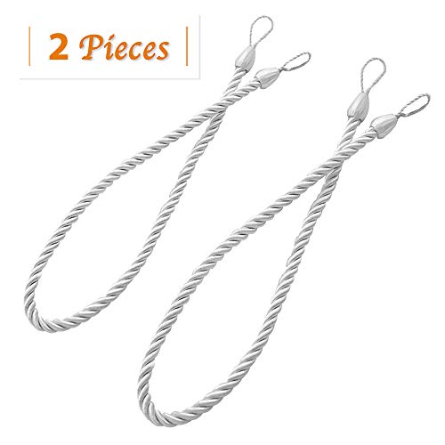 image for RYB HOME Ropes for Window Curtains Panels - Tie Backs Long Loop with B