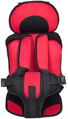 BOHENG Child Safety seat, seat Back Cover, Easy to Carry, Sandwich net, Three-Point Installation, seat Back Removable,red