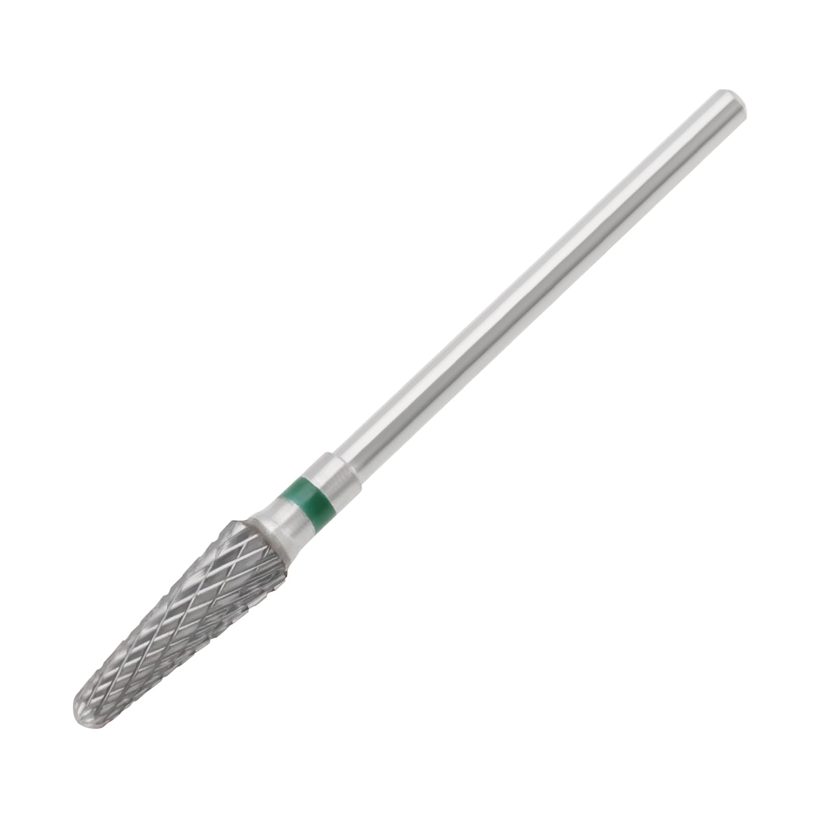 Be In Your Mind Milling Cutter Bit Hard Metal Milling Cutter 2.35mm Manicure Drill Bit Beauty Nail Drill Electric Manicure for Remove Gel Cuticles and Panel (Green C Coarse Teeth)