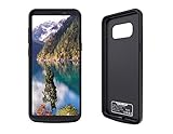 Galaxy S8 Battery Case, BIYOUSUO Charger Case 5000 mAh Extended Backup Battery Juice Pack Rechargeable Charging Case Power Bank Cover for Samsung Galaxy S8 5.8 inch(Black)