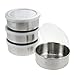 Oggi Prep Stainless Steel Prep Bowls with PP Lids 10-Oz Set of 4